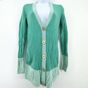 Lilly Pulitzer Green Cardigan with Gold Buttons - Size‎ XS